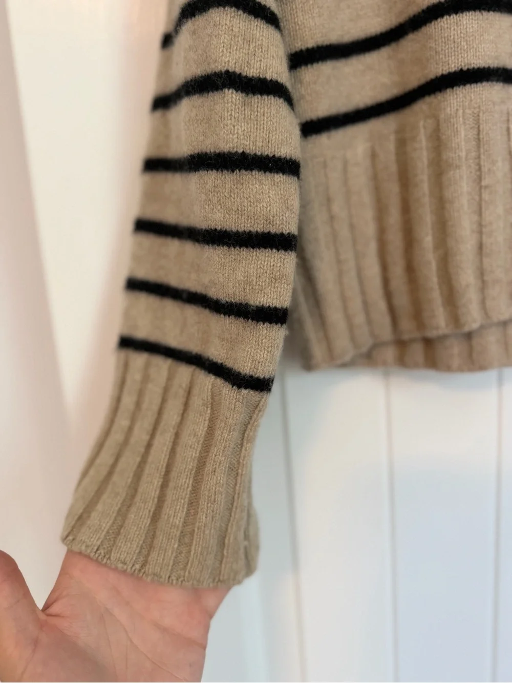 Reformation Mer Regenerative Wool Sweater - Dawson Stripe - S